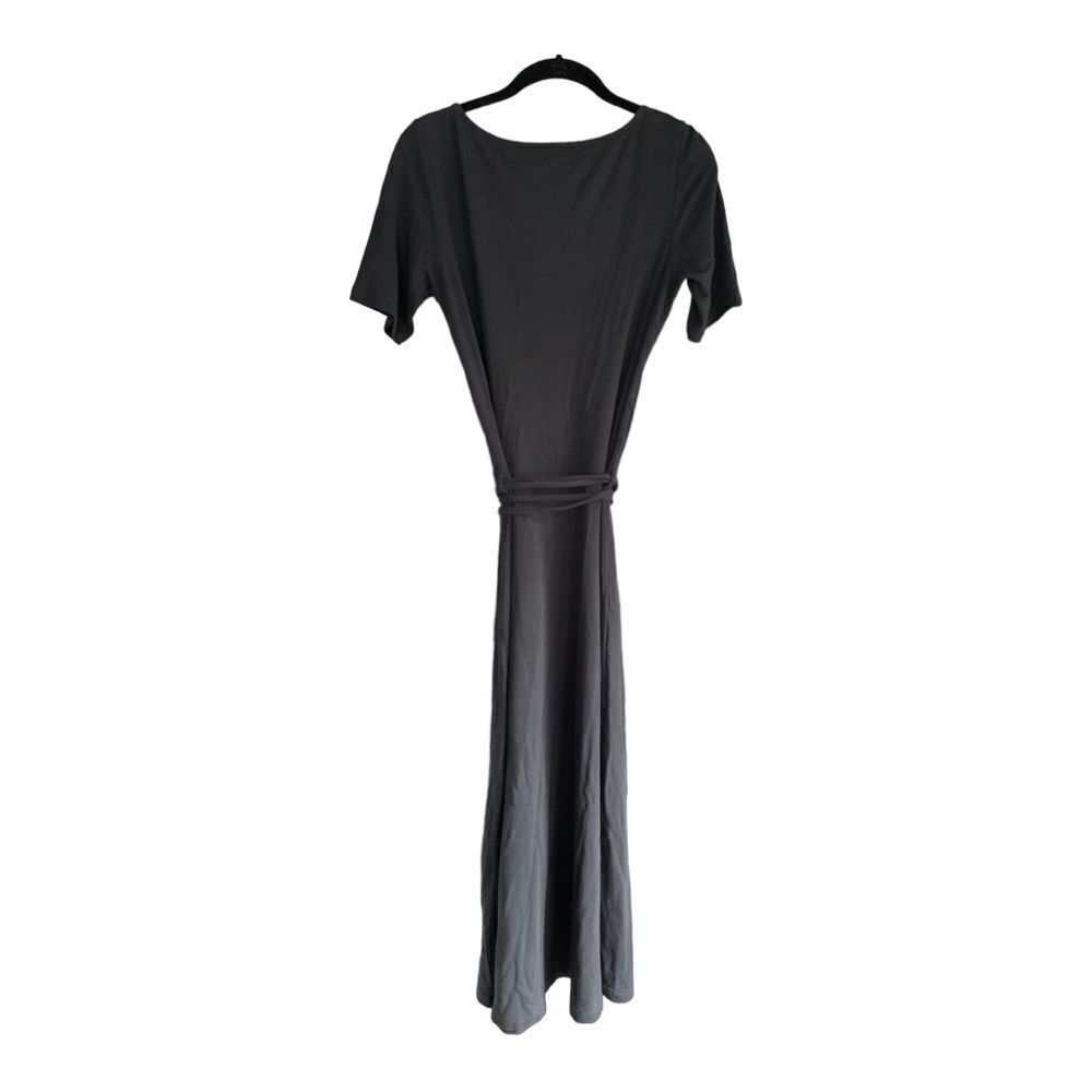 NWT Vince Square Neck Cotton Knit Dress Medium in Black - Picture 9 of 10
